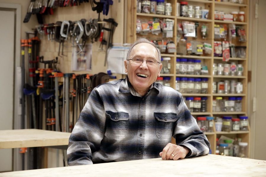 The wood shop at Monarch Landing senior living community in Naperville has all the tools Greg Zimmerman needs to build exquisite model ships.
